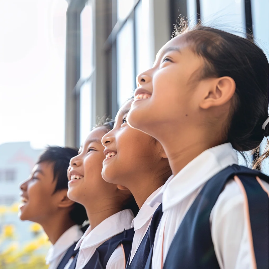 Students looking forward to attending secondary school after attending a Secondary 1 Primer programme.